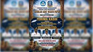 Read more about the article Sekolah Adat Negeri Papua Mendapatkan Layanan Starlink Dari Pemerintah Kabupaten Jayapura