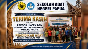Read more about the article Terima Kasih Rektor Universitas Cenderawasih & Dekan FISIP Uncen